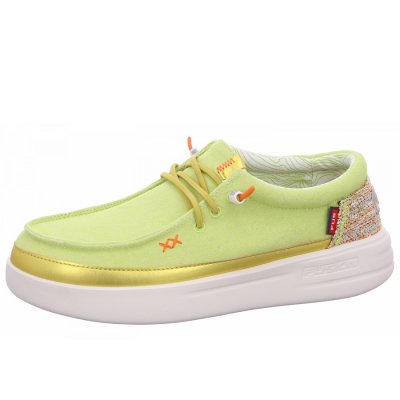 Fusion Leinenschuh in metalic lime Fusion Leinenschuh in metalic lime