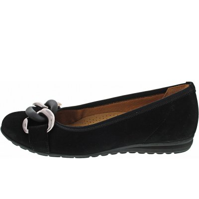 Gabor Ballerina in schwarz(uni+asilb) Gabor Ballerina in schwarz(uni+asilb)