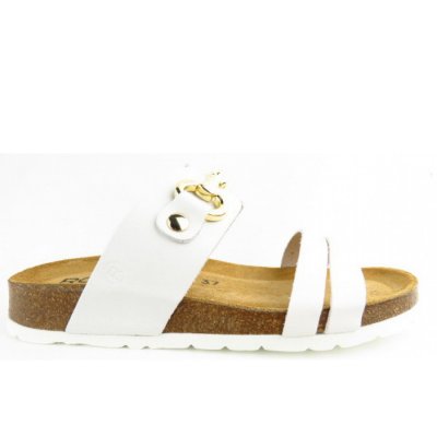 Rohde Leder weiss Pantolette in WEISS