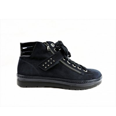 Semler Samt-Chevro/La G+ Sneaker high in midnightb.ocean Semler Samt-Chevro/La G+ Sneaker high in midnightb.ocean