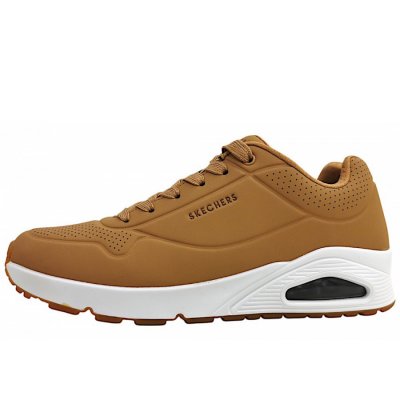 Skechers Uno - Stand on Air sportlicher Schnürer in tan TAN Skechers Uno - Stand on Air sportlicher Schnürer in tan TAN