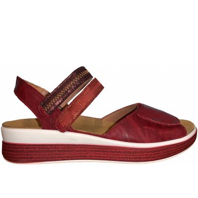 Think Sandale in Cherry/Kombi