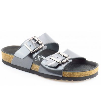 Vital Vital Metallic anthrazit Pantolette in anthrazit