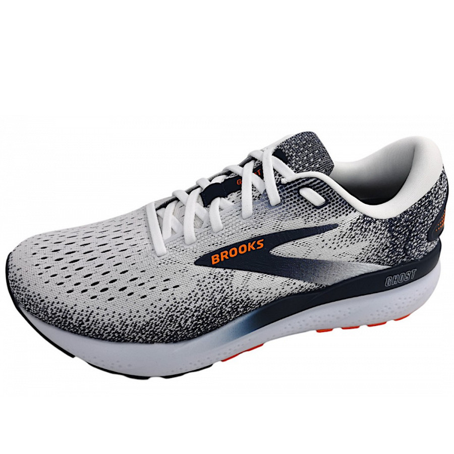 Brooks Ghost 16 Laufschuh in white/orange 130