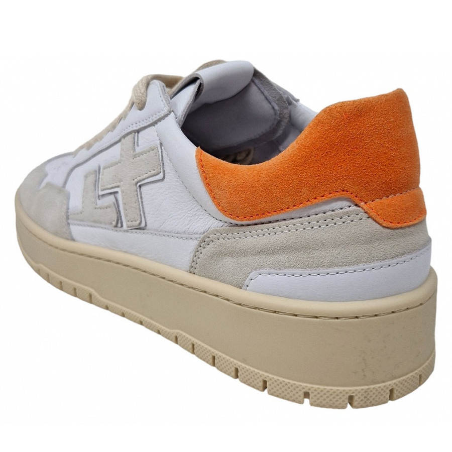 Gio+ Sneaker in white orange