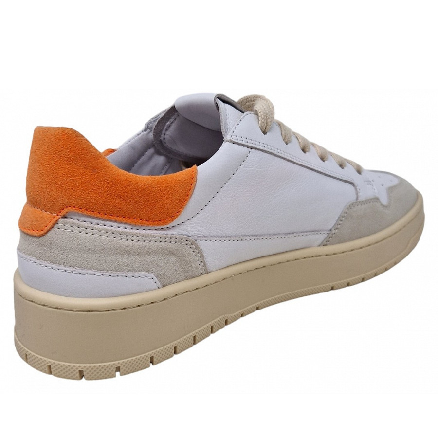 Gio+ Sneaker in white orange