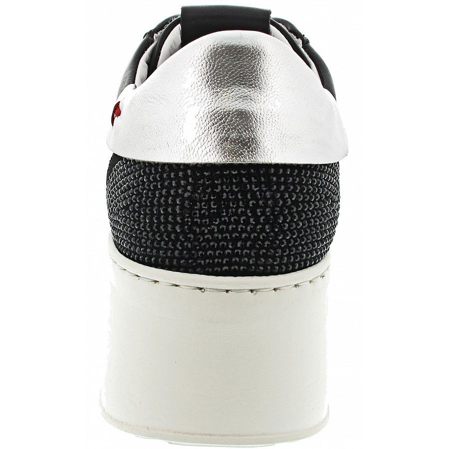 Gio+ Sneaker in combi black-silver