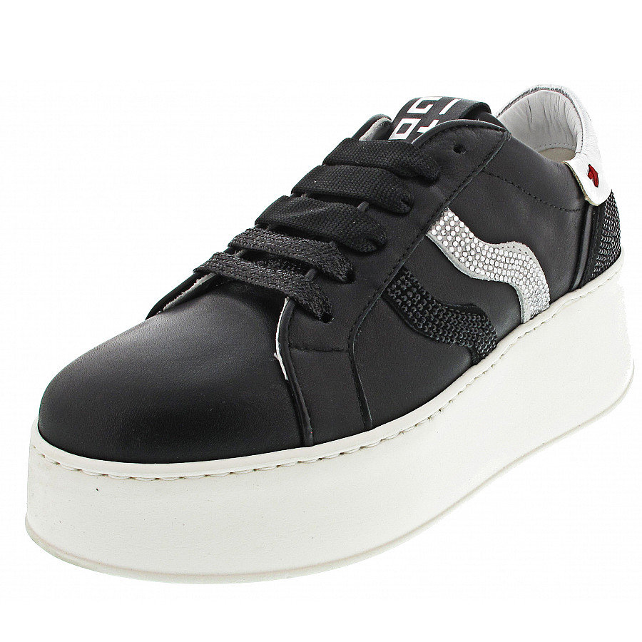 Gio+ Sneaker in combi black-silver
