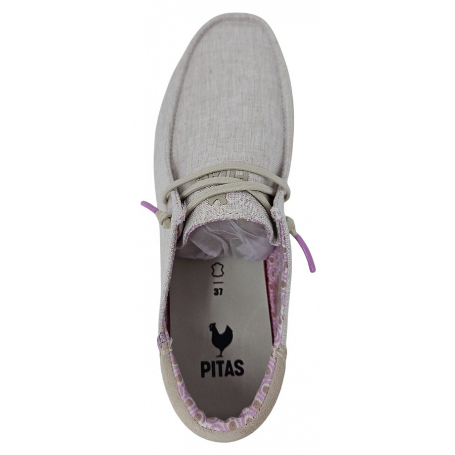 Pitas Leinenschuh in crudo
